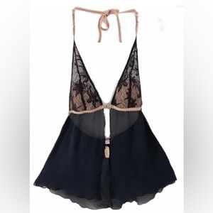 Victoria's Secret Black Lace Babydoll